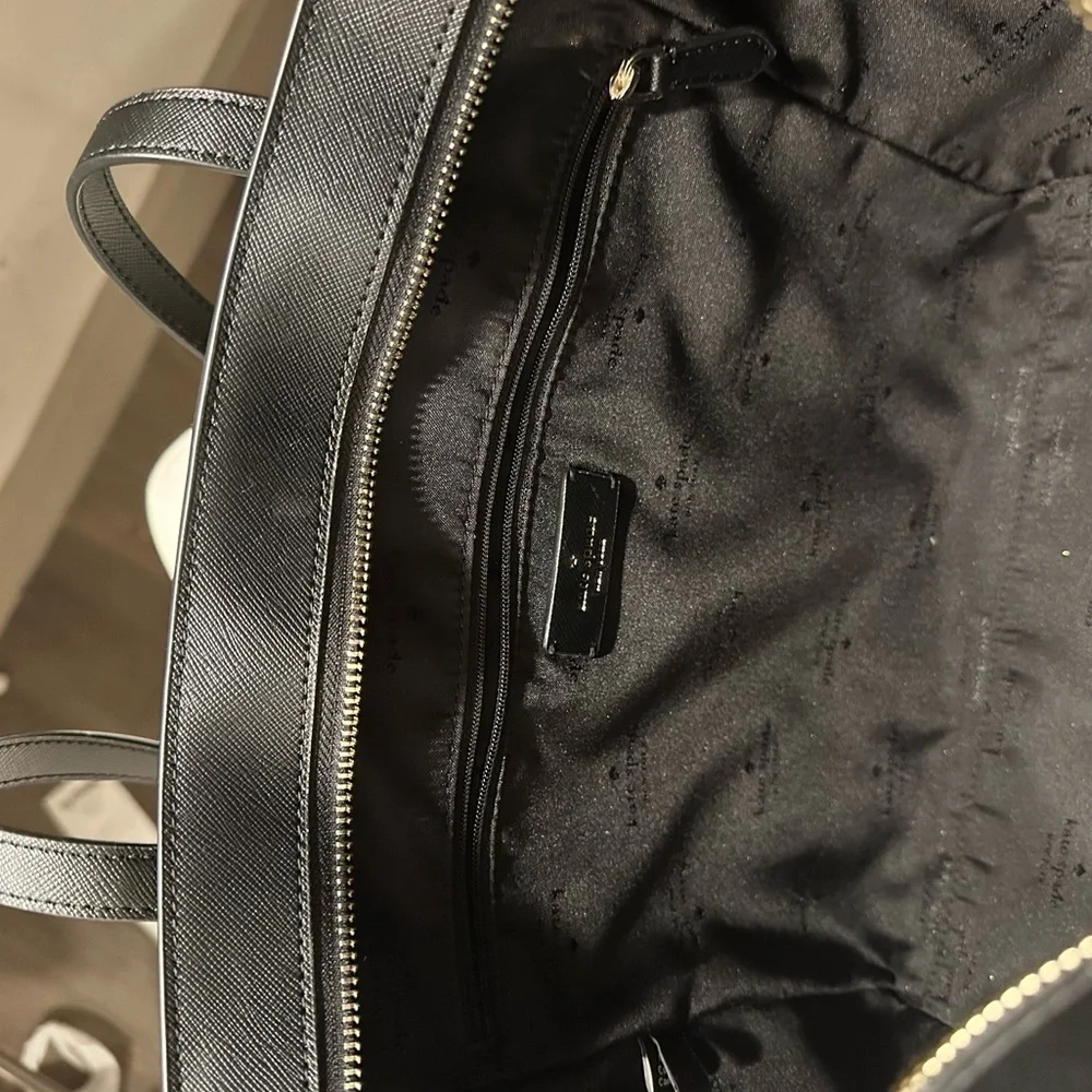 Kate Spade Black Saffiano Leather Tote Bag — Work, Laptop & Everyday Purse